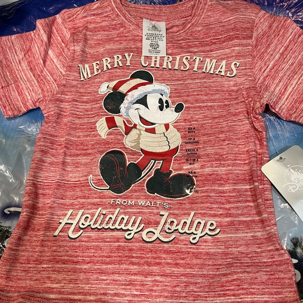 Disney Mickey Mouse Holiday Boy’s Shirt, XS